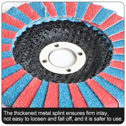 Disco abrasivo da aleta da zircônia rebolo do dobro-lado para o entalhe do metal que lustra a remoção da oxidação da lacuna do ferro - Image 4