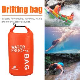 10l saco de natação à prova dwaterproof água saco seco pacote armazenamento acampamento ao ar livre caminhadas caiaque canoagem rio trekking boating esportes aquáticos sacos - Image 2