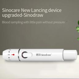 Sinocare que ancing o dispositivo com 9 ajustes ajustáveis das profundidades, pena para testes da glicose do sangue, 1PC - Image 1