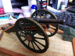 12 libras canhão de napolen período 1:20 modelo de madeira kit - Image 2