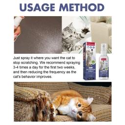 Spray natural dissuasor para gato, sem estimulação, arranhando dissuasores, fragrância laranja, protetores portáteis da mobília do sofá - Image 1