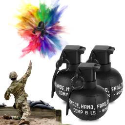 Explosivo Smoke Toy Modelo Adequado para Airsoft Paintball Tiro, Tactical Grenade Prop Simulação, M67 Mão, 3Pcs - Image 1