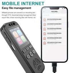 Gravador De Voz Digital Portátil, Redução De Ruído HD, Leitor De Áudio WAV, Um Clique Dispositivo De Gravação De Som Para Negócios, Leitor De MP3 - Image 3