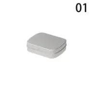 1pc/6 pçs mini caixa de lata articulada de metal com tampa latas vazias jóias coletar casos organizador de casa pequeno armazenamento para doces - Image 1