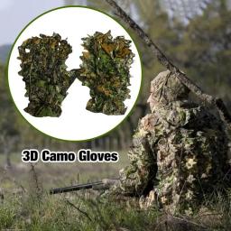 Camuflagem Caça Ghillie Suit Luvas, BionicLeafy Headwear para Selva, Fotografia Vida Selvagem - Image 5