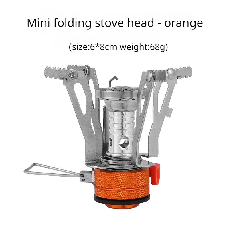 Ultraleve mini fogão de acampamento aquecedor tudo-em-um fogão a gás dobrável panelas ao ar livre perfeito para piqueniques, cozinhar e caminhadas - Image 1