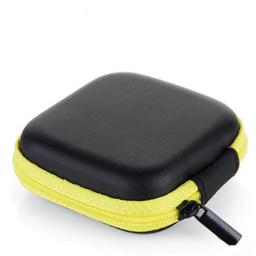 Mini saco de armazenamento portátil com zíper Caixa de fones de ouvido Estojos de fone de ouvido EVA Square Earbuds Headset Carry Pouch Bags - Image 4