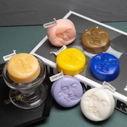 Estilo Simples Face Vela Silicone Molde, Sabonete Artesanal, DIY Vela De Gesso, Artesanato De Jóias, Vela Fazendo Suprimentos, Decoração De Casa - Image 2