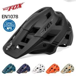 Batfox mtb dh capacete de ciclismo ultraleve estrada mountain bike bicicleta integralmente moldado capacete das mulheres dos homens ultraleve moto cruz - Image 1
