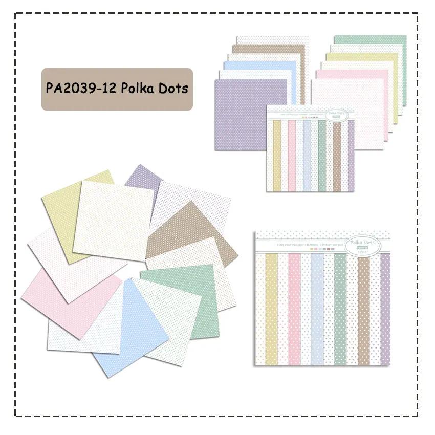 Pacote De Papel De Fundo Cardstock, Scrapbooking Bonito, Venda Quente, 24 Folhas de 12x12 em - Image 1