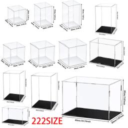 Clear Acrílico Display Case para colecionáveis, Montar Caixa, Showcase Proteção para Action Figures, Organizando Brinquedos, 222 Tamanho - Image 1