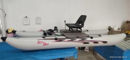 Pedal de água inflável para esportes aquáticos, bicicleta barco, bicicleta flutuante, bicicleta aquática, mar - Image 2
