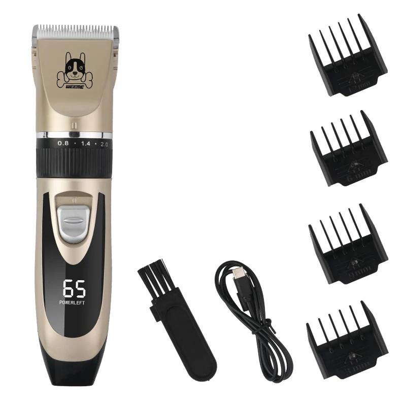 Profissional cabelo elétrico Clipper Set para animais de estimação, grooming aparador para cães e gatos, USB recarregável, baixo decibel, corte de cabelo, corte de cabelo - Image 1