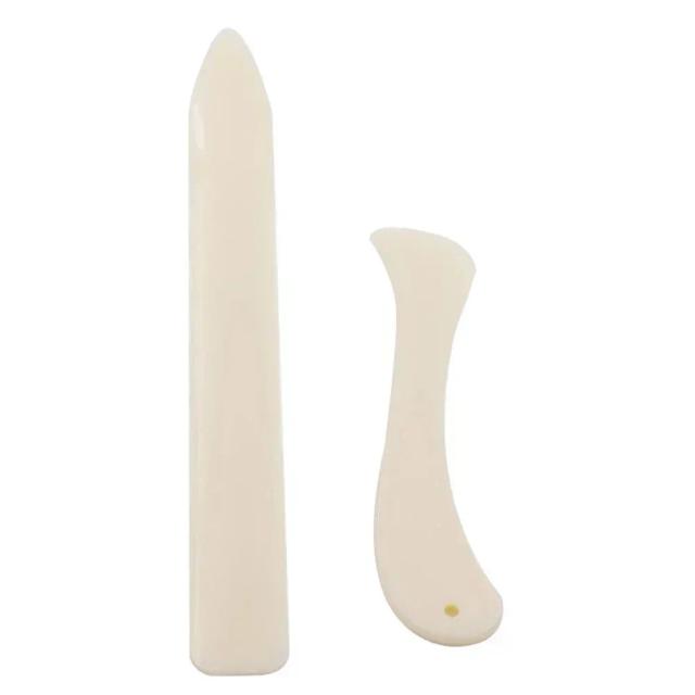 Conjunto de 2 Ferramentas de Papel Creaser para Dobra e Vincagem em Scrapbooking - 205x24mm e 120x24mm para Artesanato e Encadernação de Cartões