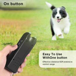 Portátil ultra-sônico anti-latido repelente para animais de estimação, dispositivo de treinamento do cão, ao ar livre dissuasor caçador, LED para repelir cães e gatos - Image 2