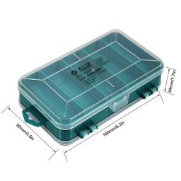 Multifuncional Double-Sided Hardware Organizer Box, estojo de ferramentas de armazenamento de plástico, caixa retangular para peças eletrônicas - Image 6