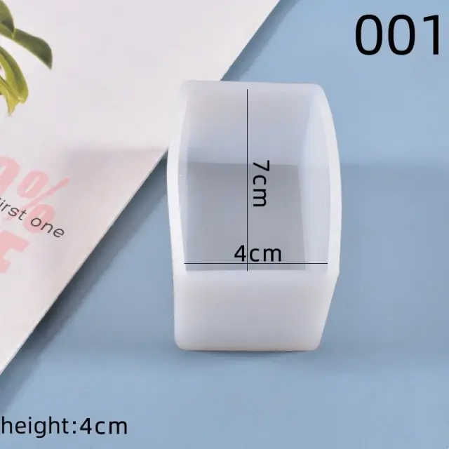 Moldes de Silicone para Retângulo Seco com Flores - Vela DIY, Resina Cristal, Artesanato de Jóias e Decoração para Casa
