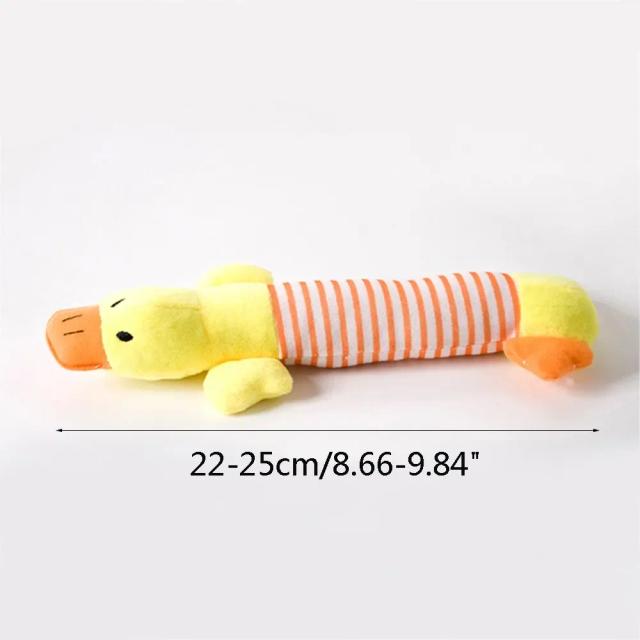Brinquedo de Pelúcia Squeak Interativo para Filhotes - Brinquedo Sonoro e Durável para Mastigação de Animais de Estimação