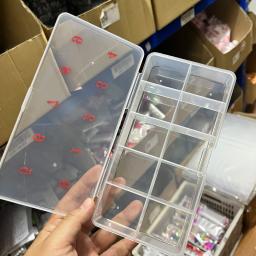 Dica Organizador de armazenamento do prego plástico transparente, Unhas Postiças, Jóias e Artesanato Beads, Container Case, Ideal para armazenar, 10-Seção - Image 3