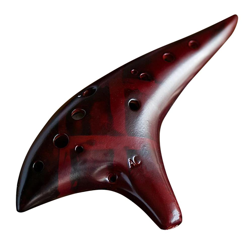 Natural Alto C Tone Ocarina com bolsa protetora, 12 furos, entonação estável, instrumento clássico para amantes de música, iniciante - Image 1