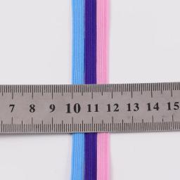 Coloridas bandas elásticas planas, alta corda elástica, elástico, fita do Spandex, costura Trim, cinto banda, acessório do vestuário, 5Y, 3mm, 6mm - Image 5