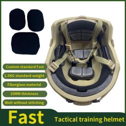 Airsoft MH Fiberglass Capacete, espessamento exterior Bulletproof Air Gun Tiro, CS Equipamento de Proteção, novo, rápido - Image 2