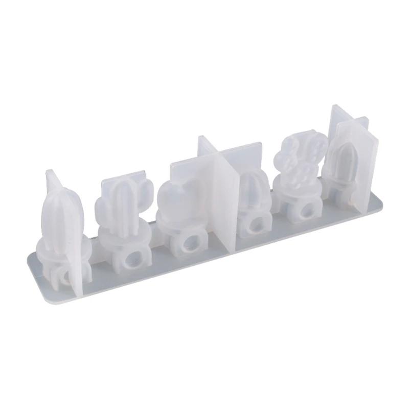 Imãs de geladeira cacto irregular cristal cola epoxy resina molde geladeira adesivo silicone molde diy artesanato decoração ferramentas de fundição - Image 1