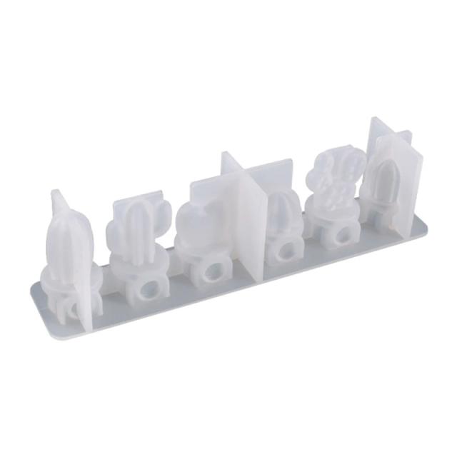 Imãs de Geladeira em Formato de Cacto Irregular - Molde DIY em Epóxi e Silicone para Artesanato e Decoração