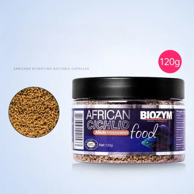 Suplemento Nutricional para Peixes Tropicais e Africanos - 120g de Alimento Premium
