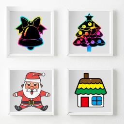 Raspadinha para Crianças, Brinquedos Montessori, Pintura Artística, Arco-Íris Mágico, Árvores de Natal, Brinquedo Infantil, Cor, DIY, 12 peças - Image 5