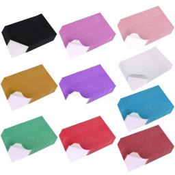 10 peças papel cartolina com glitter dourado para projetos arte DIY adesivos autoadesivos - Image 1