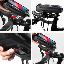 Wild Man-Hard Shell Saco De Bicicleta, impermeável, Touch Screen, caixa do telefone móvel, saco do tubo superior, acessórios de bicicleta - Image 6