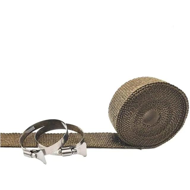 Smilodon Fireproof Ribbon para Projetos DIY: Isolamento Ajustável com 2 Grampos e Fibra de Vidro para Barracas e Fogões