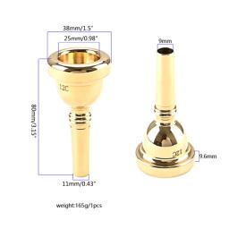 Metal Gold Trompete Bocal para Yamaha, Instrumentos Musicais, Material de Cobre, Acessórios Peças, Substituição, Durável, Yamaha - Image 6