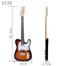 IRIN-Guitarra Elétrica com Saco, LT, 6 Cordas, 24 Trautas, Instrumentos de Cordas, Speaker Tuner, Capo Strap, Pick Acessório - Image 4