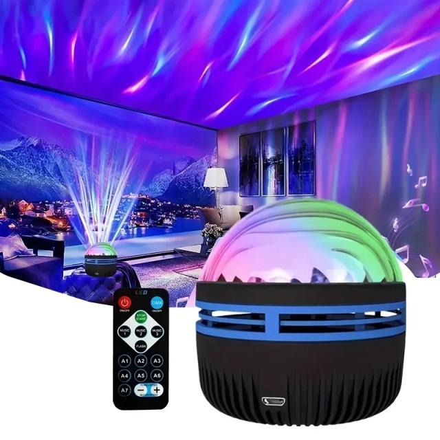 Projeção Estelar LED com USB - Luz Noturna Galáctica para Decoração Romântica em Festas e Eventos