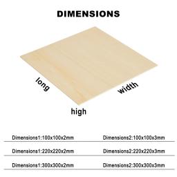 Peças de madeira inacabadas para gravação a Laser e corte Artesanato, projetos DIY, desenho e pintura, 10 pcs - Image 2