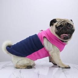 Jaqueta de lã para cães pequenos, roupa de cachorro, roupa de cachorro, traje de pug, colete chihuahua, Yorkie Kitten, inverno - Image 3