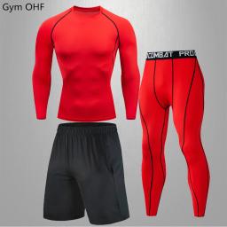 roupas masculinas conjuntos masculinos kimono jiu jitsu rashguard Homens correndo esporte camiseta roupas esportivas secagem rápida masculino ginásio fitness jogging treinamento yoga leggings treino masculino terno - Image 5