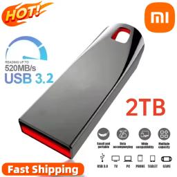 Xiaomi mijia 2tb usb3.2 flash drives de metal de alta velocidade pendrive 1tb portátil unidade usb à prova dwaterproof água memoria grande capacidade u disco - Image 1