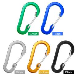 Liga de alumínio Mosquetão Clipes Viagem Kit, Camping Equipamento, Survival Gear, Acampamento, Montanhismo Gancho, Mosquetão ao ar livre, 5 pcs, 10pcs - Image 5