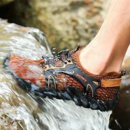 Mais tamanho 39-50 caminhadas sapatos de trekking homens antiderrapante respirável esporte ao ar livre escalada sapatos táticos tênis de treinamento no deserto - Image 6