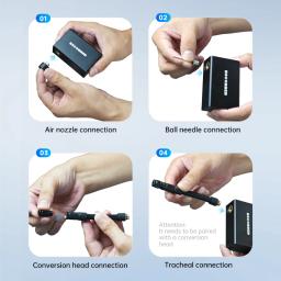 BSBBER-Bomba De Ar Elétrica Para Bicicleta, Moto, Bolas, Acessórios De Bicicleta, Inflator De Pneus, Super Mini Bolso, Bolso, 100PSI - Image 6