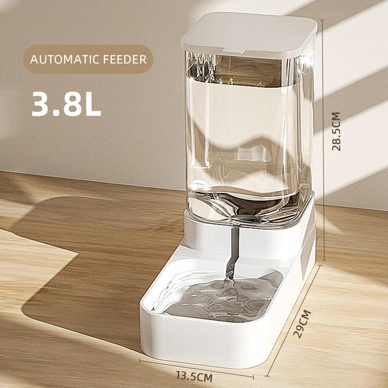 HOOPET-alimentação automática água tigela, transparente pet food armazenamento dispensador, recipiente para cachorro e gatinho, cão e gato acessórios - Image 1