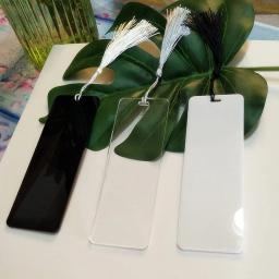 Marcador acrílico transparente com Tassel, em branco Retangular Place Card,Party Table Setting Charme, Charme do aniversário, nupcial Do Chuveiro Favor - Image 1