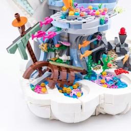 Blocos de construção de garra real para crianças, Princess Palace, brinquedos criativos para meninas, presentes de Natal e aniversário, novos, 1808PCs, 43225, 2023 - Image 4