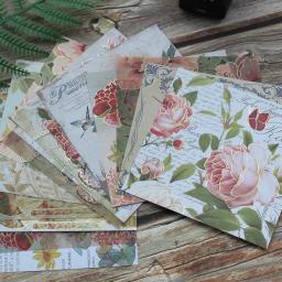 KSCRAFT-Adesivo De Papel Modelado Vintage, Pacote De Papel Scrapbooking, Artesanato Artesanal, Cartão De Almofada De Fundo, 15 Folhas, 13x13cm - Image 1