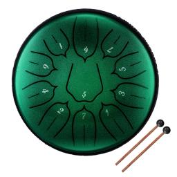 Mão Pan Bateria com Baquetas, Aço Tongue Drum, Instrumento de Percussão, Instrumentos Musicais, Conjuntos de Música, 11-Tom, 6 em - Image 2