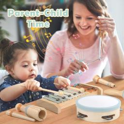 Baby Montessori Instrumentos Musicais, Brinquedos De Madeira, Instrumentos De Percussão Naturais, Kids Preschool Educational Birthday Gift - Image 4