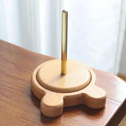 Suporte do fio de tricô de madeira Rolo de fios Ferramentas de tricô Enrolador de fios Eixo de rotação para tecelagem suave Suprimentos de crochê - Image 6